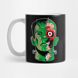 Green Zombie Undead Frankenstein Monster Comic Book Style Mug